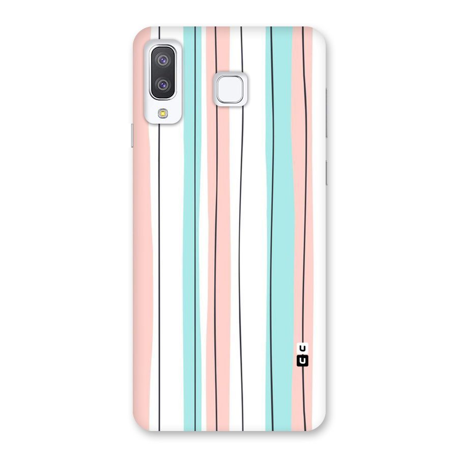 Pastel Tri Stripes Back Case for Galaxy A8 Star