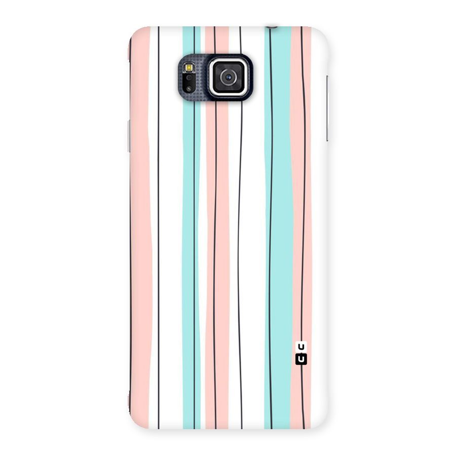 Pastel Tri Stripes Back Case for Galaxy Alpha