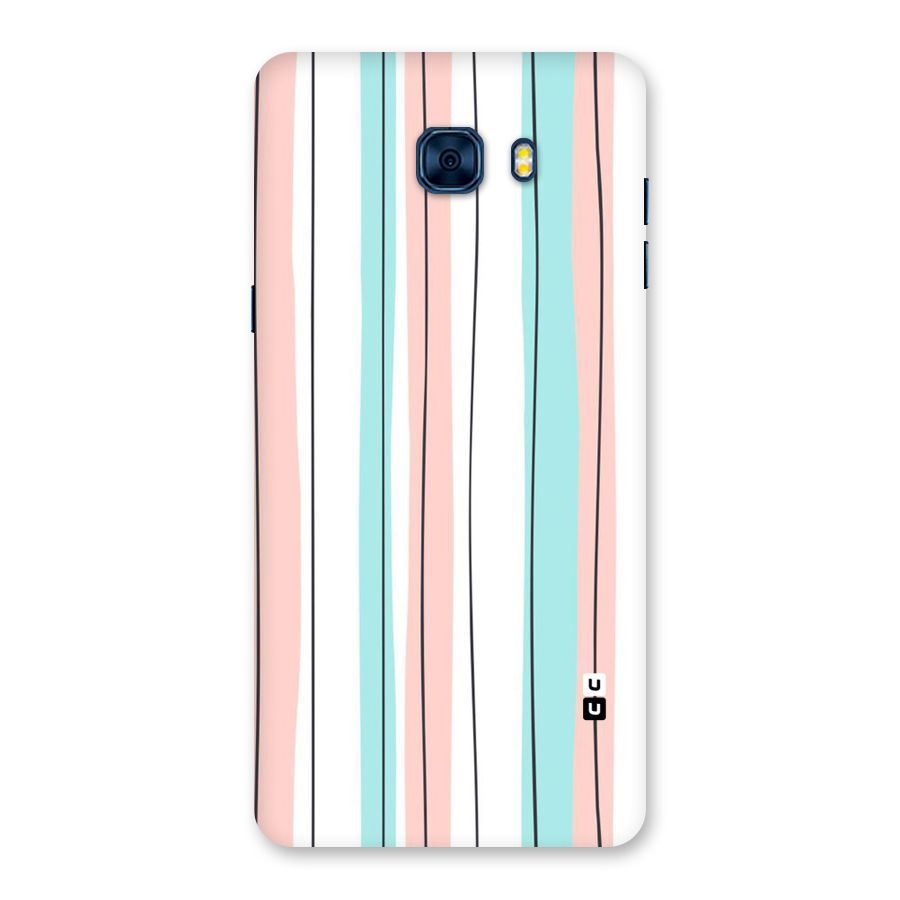 Pastel Tri Stripes Back Case for Galaxy C7 Pro