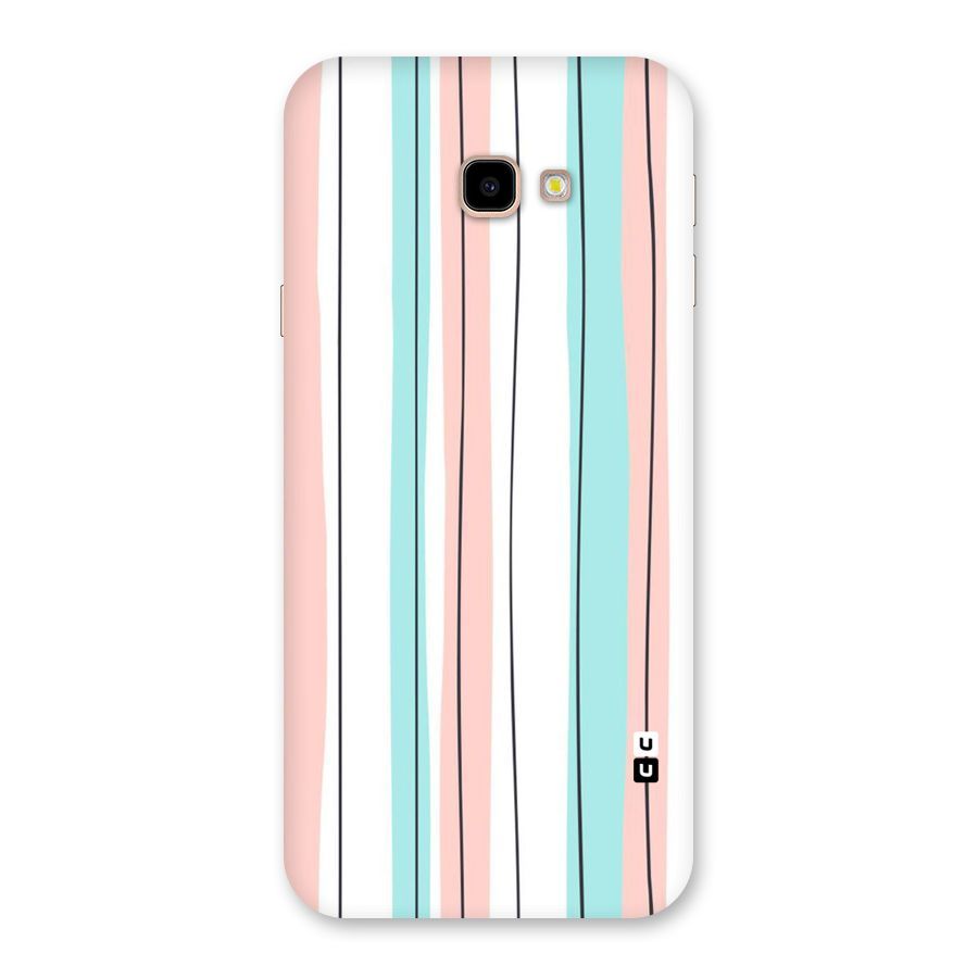 Pastel Tri Stripes Back Case for Galaxy J4 Plus