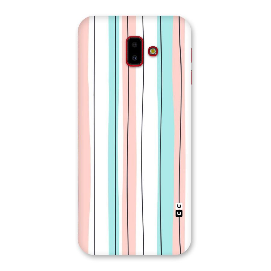 Pastel Tri Stripes Back Case for Galaxy J6 Plus