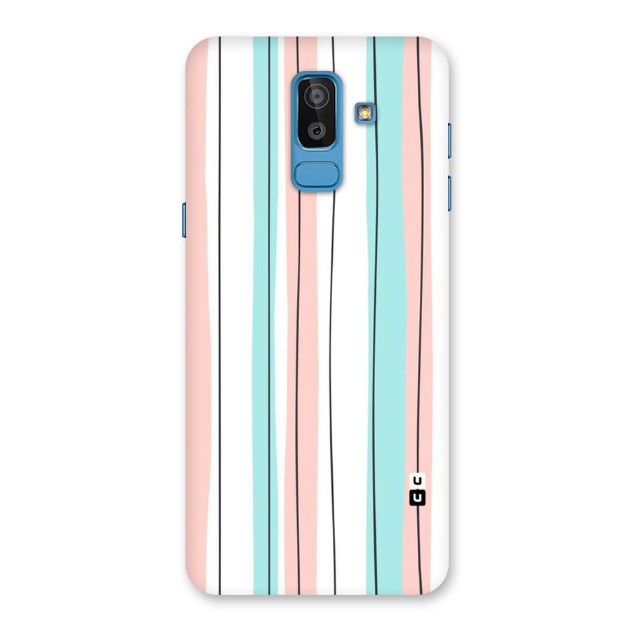 Pastel Tri Stripes Back Case for Galaxy J8