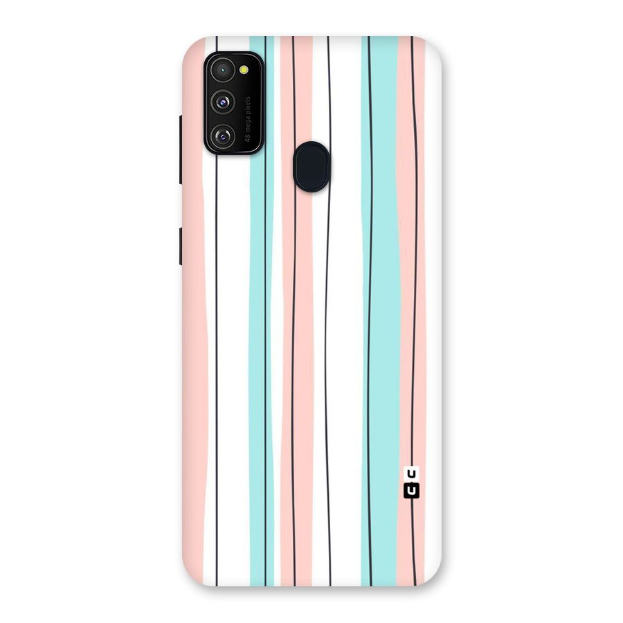 Pastel Tri Stripes Back Case for Galaxy M30s
