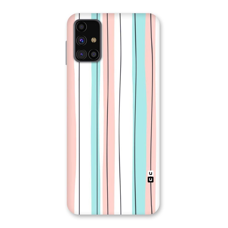 Pastel Tri Stripes Back Case for Galaxy M31s