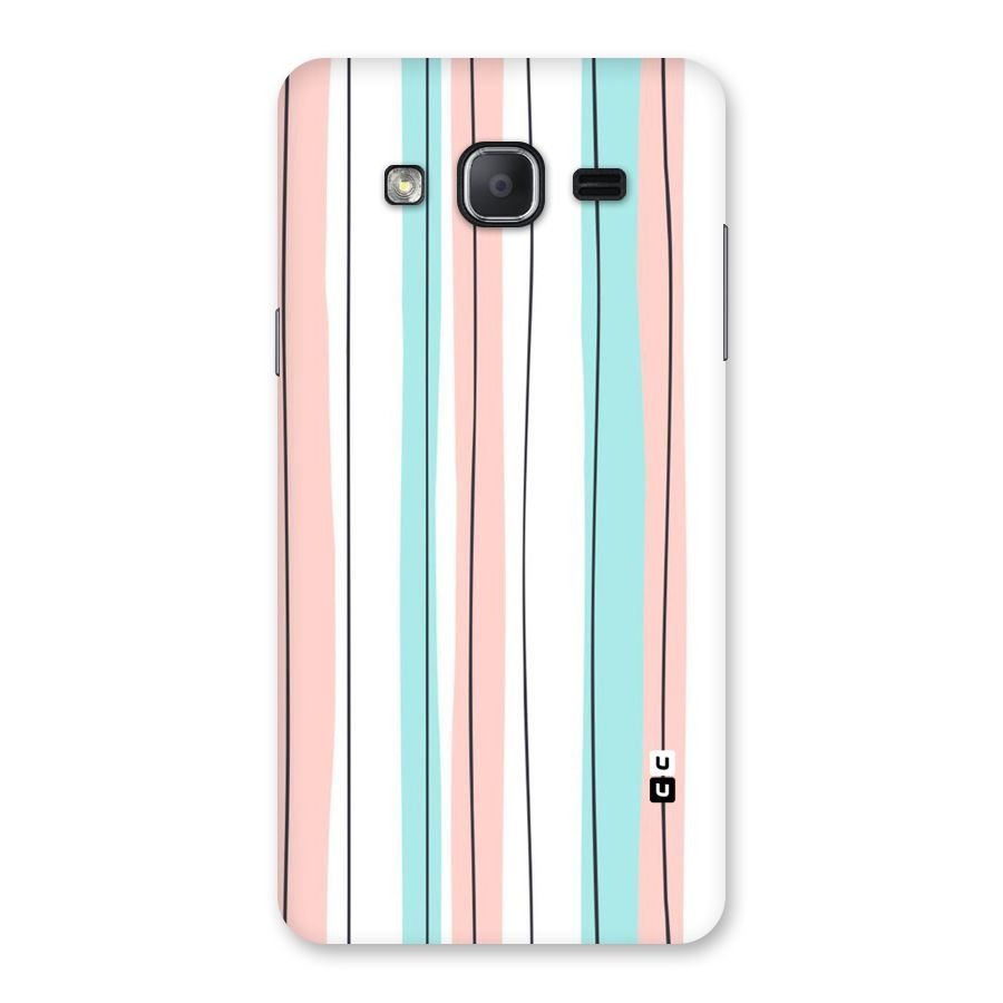 Pastel Tri Stripes Back Case for Galaxy On7 2015