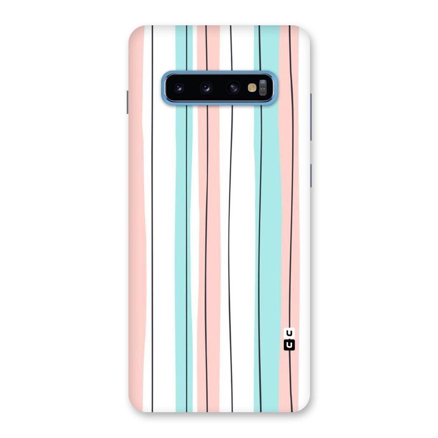 Pastel Tri Stripes Back Case for Galaxy S10 Plus