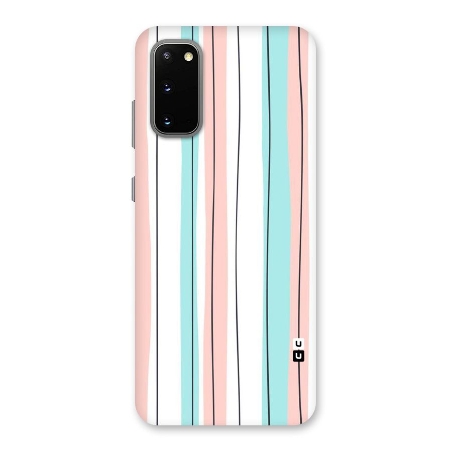 Pastel Tri Stripes Back Case for Galaxy S20