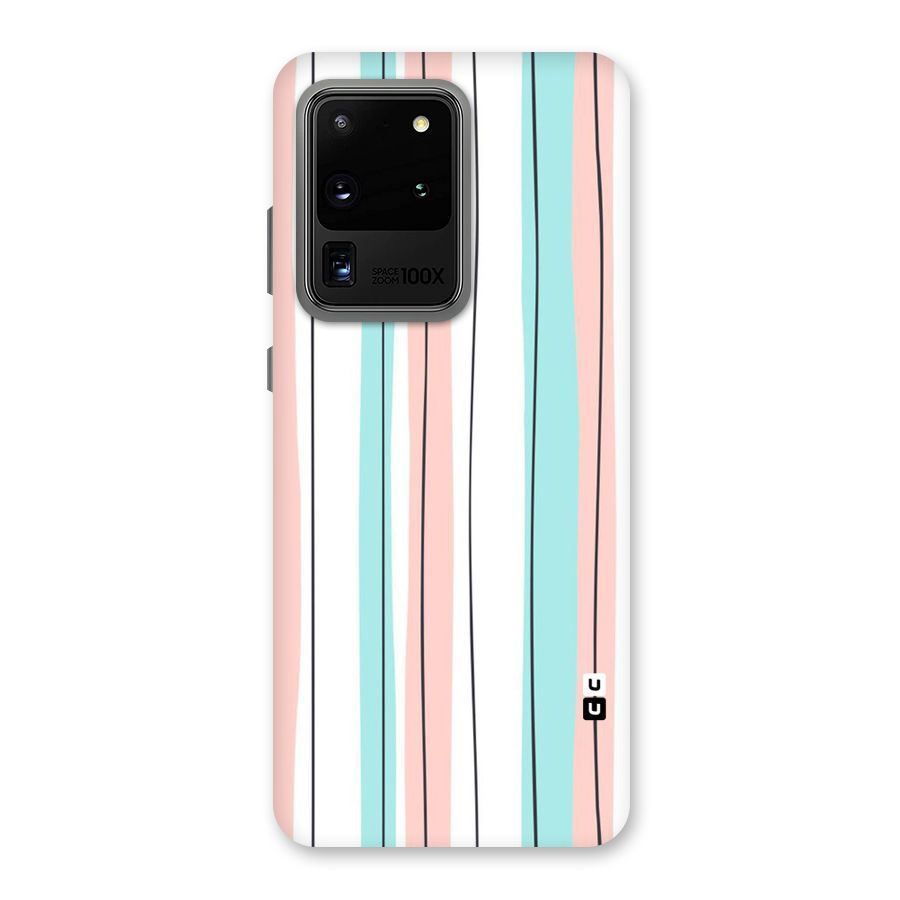 Pastel Tri Stripes Back Case for Galaxy S20 Ultra