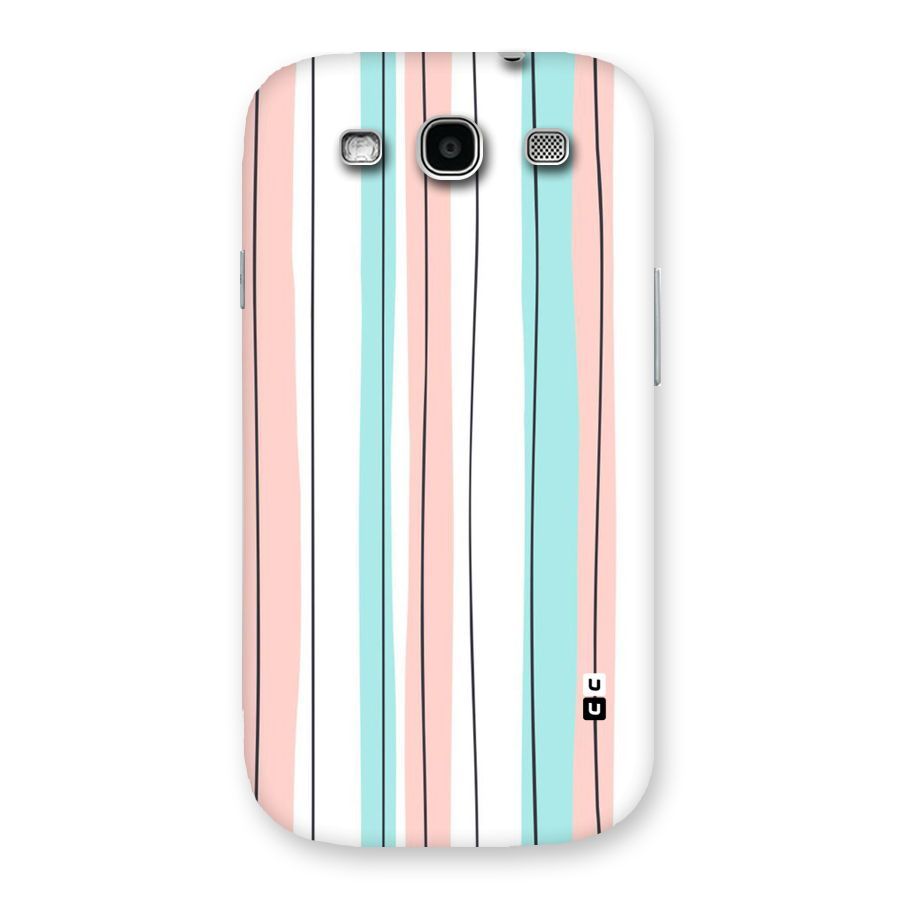 Pastel Tri Stripes Back Case for Galaxy S3