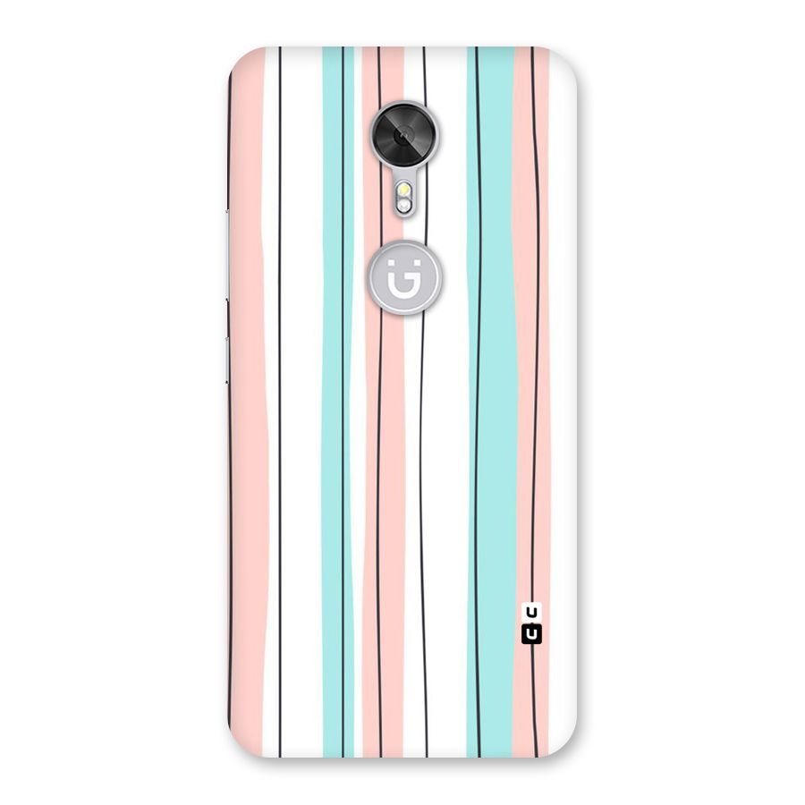 Pastel Tri Stripes Back Case for Gionee A1