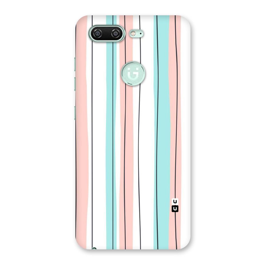 Pastel Tri Stripes Back Case for Gionee S10