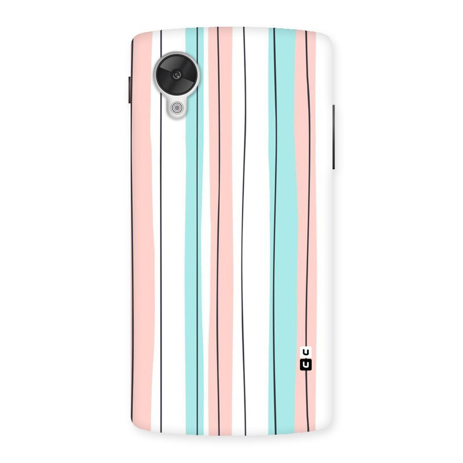 Pastel Tri Stripes Back Case for Google Nexsus 5