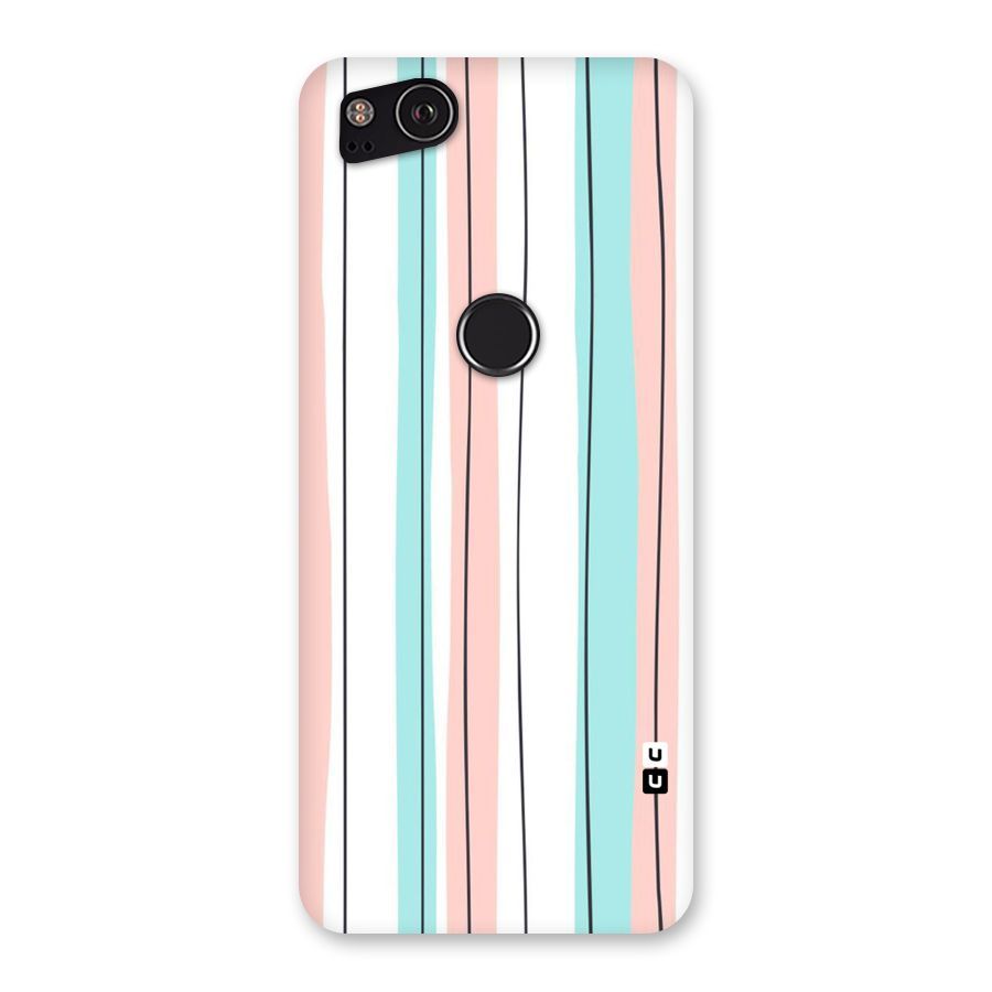 Pastel Tri Stripes Back Case for Google Pixel 2