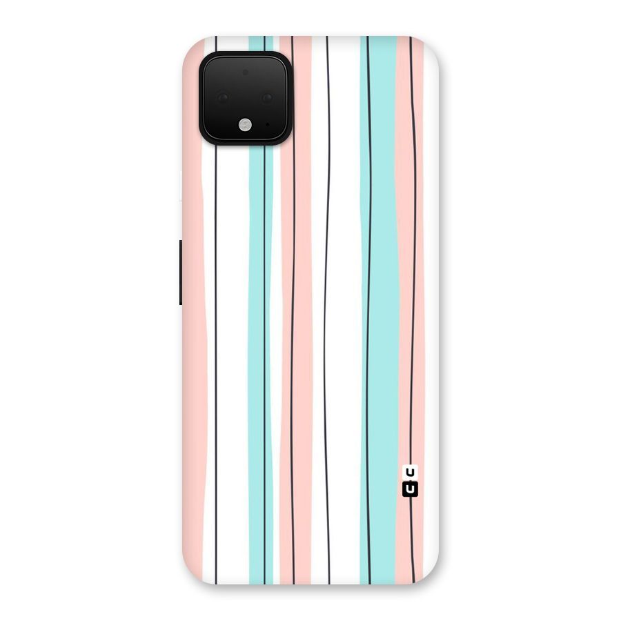 Pastel Tri Stripes Back Case for Google Pixel 4 XL