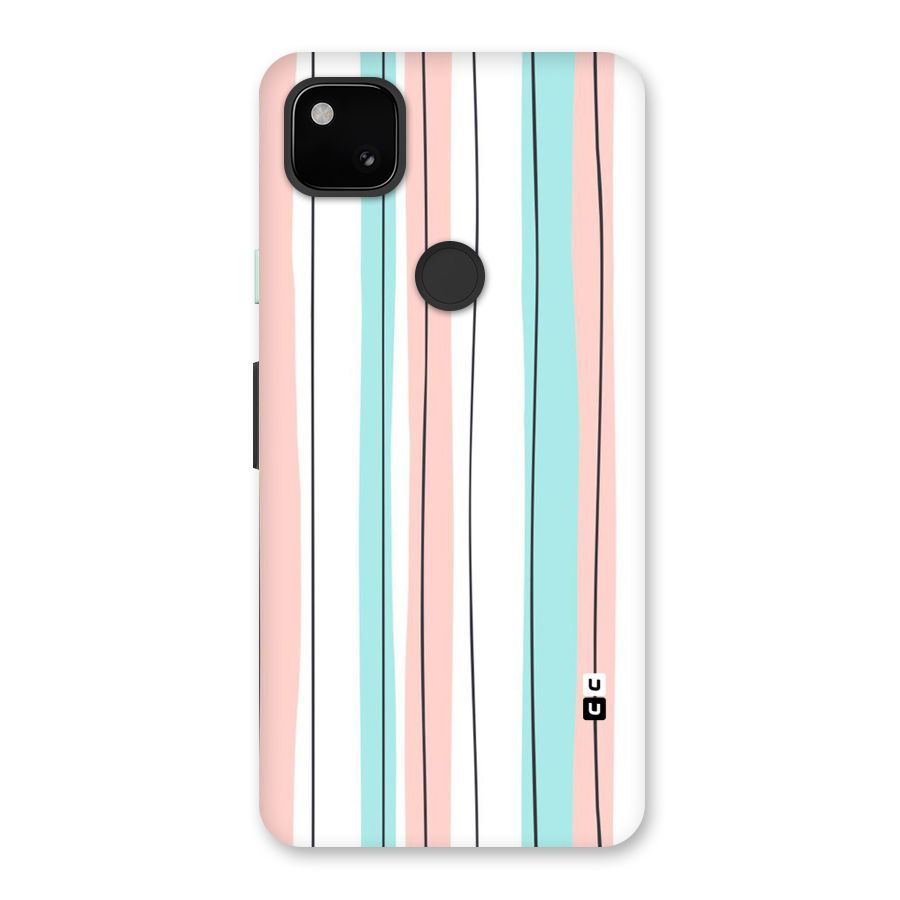 Pastel Tri Stripes Back Case for Google Pixel 4a