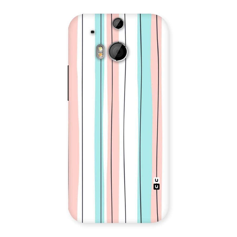 Pastel Tri Stripes Back Case for HTC One M8