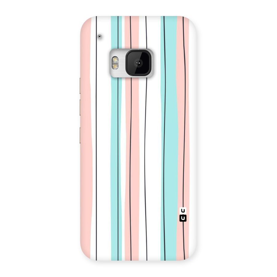 Pastel Tri Stripes Back Case for HTC One M9