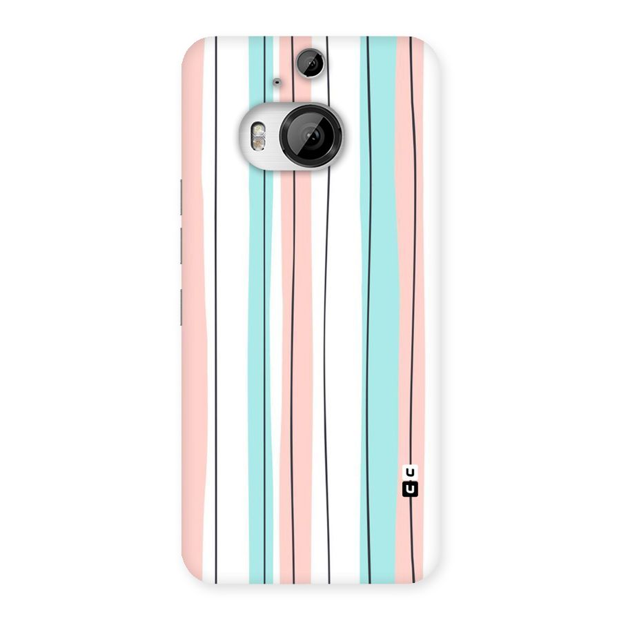 Pastel Tri Stripes Back Case for HTC One M9 Plus