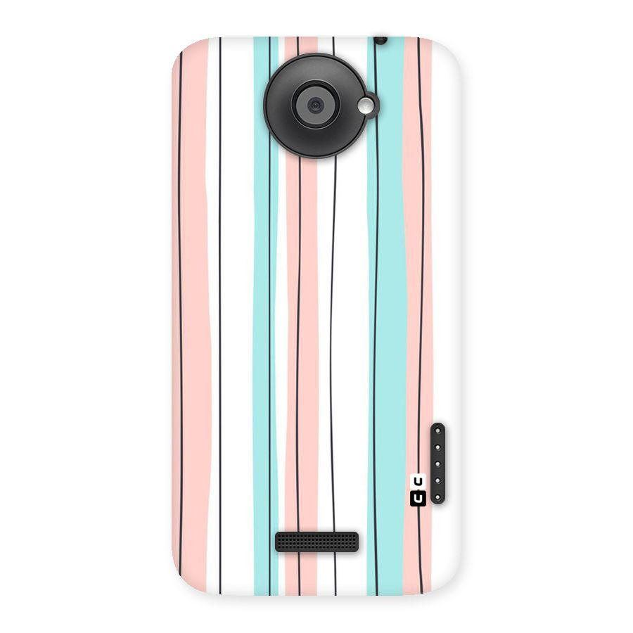 Pastel Tri Stripes Back Case for HTC One X