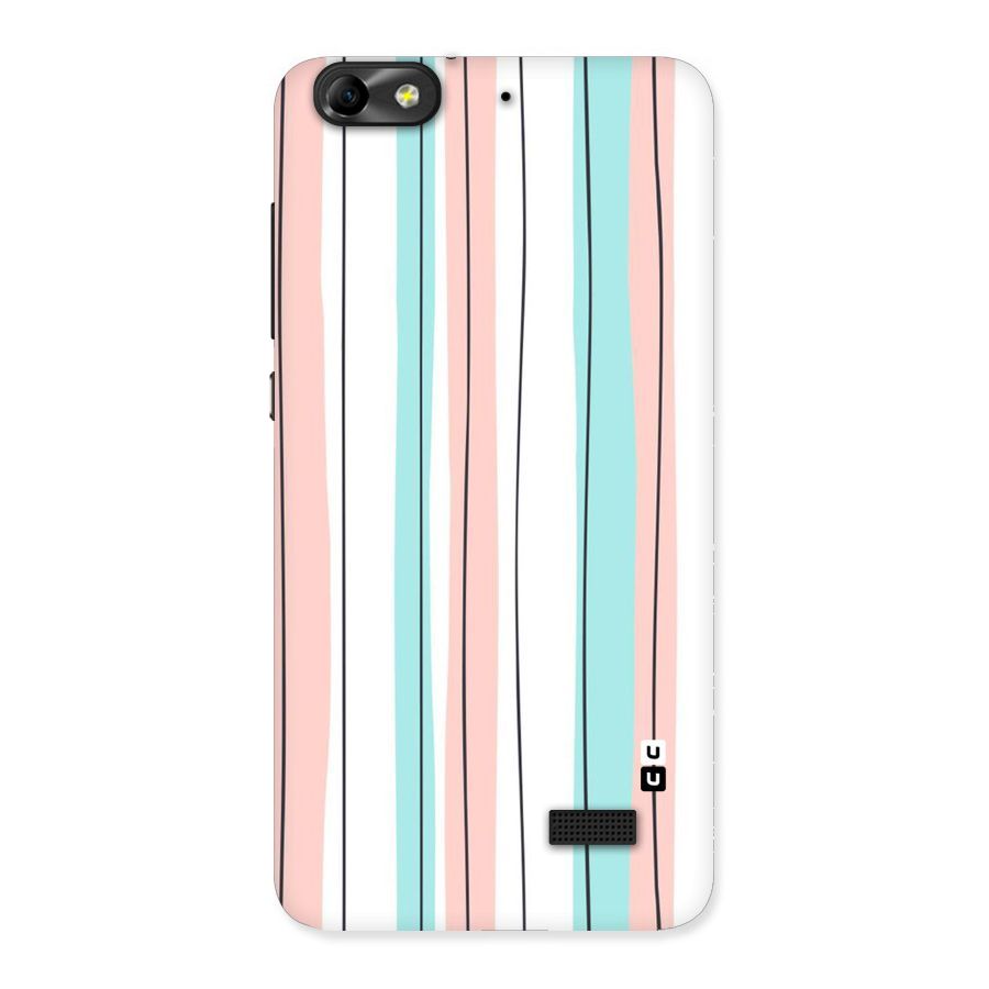 Pastel Tri Stripes Back Case for Honor 4C