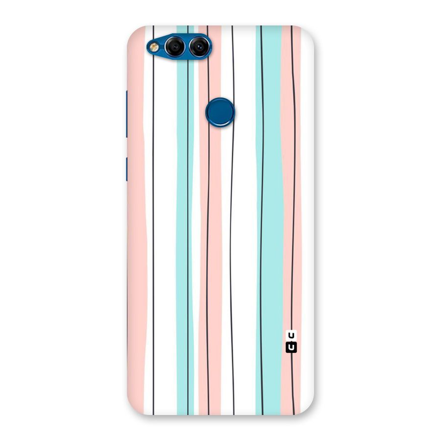 Pastel Tri Stripes Back Case for Honor 7X