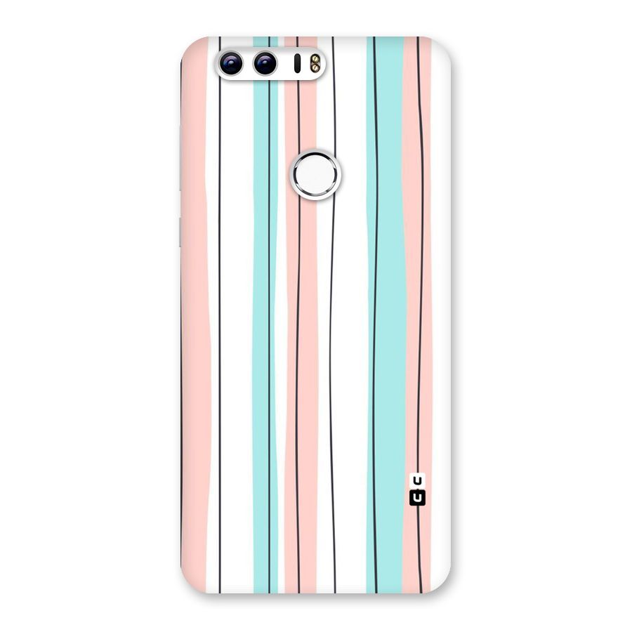 Pastel Tri Stripes Back Case for Honor 8
