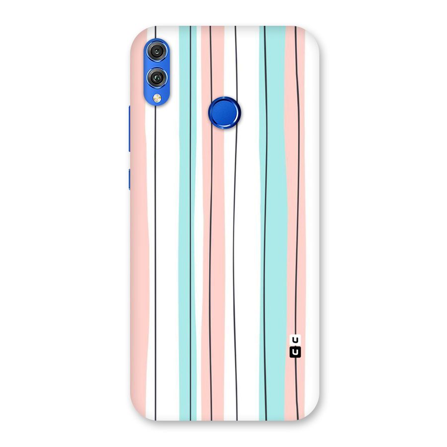 Pastel Tri Stripes Back Case for Honor 8X