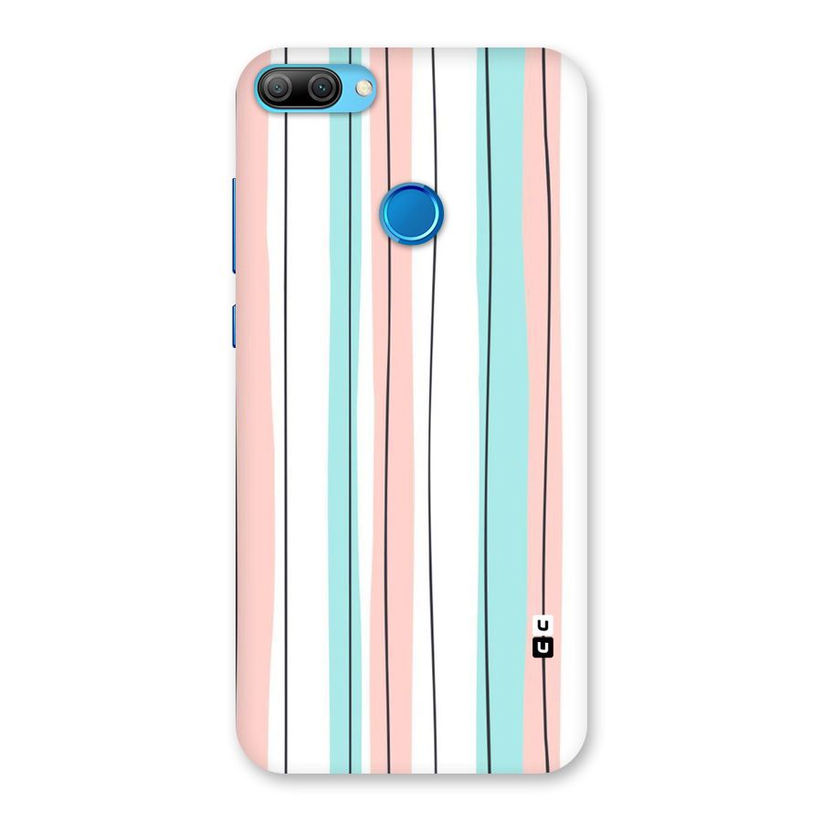 Pastel Tri Stripes Back Case for Honor 9N
