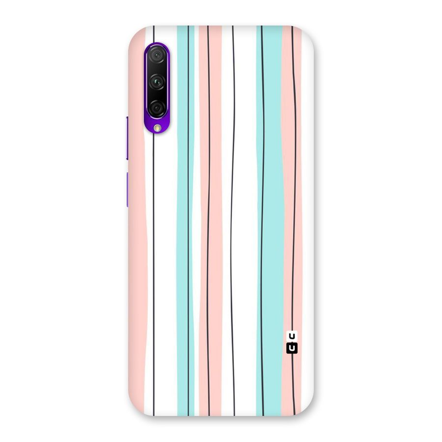 Pastel Tri Stripes Back Case for Honor 9X Pro