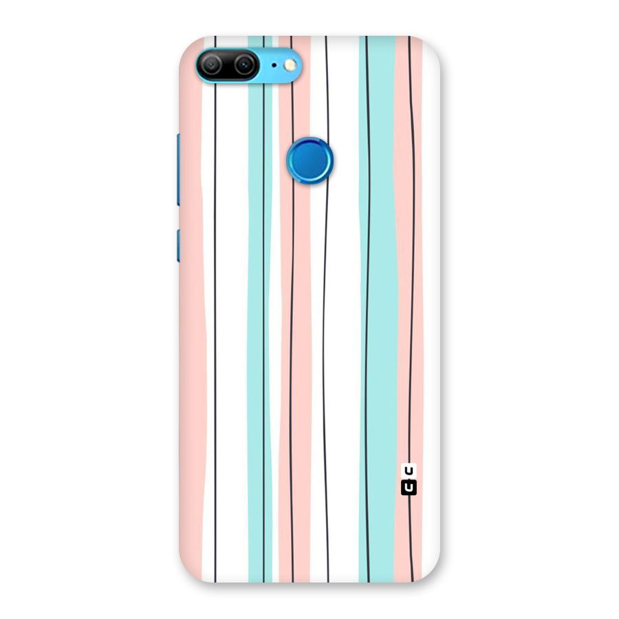 Pastel Tri Stripes Back Case for Honor 9 Lite