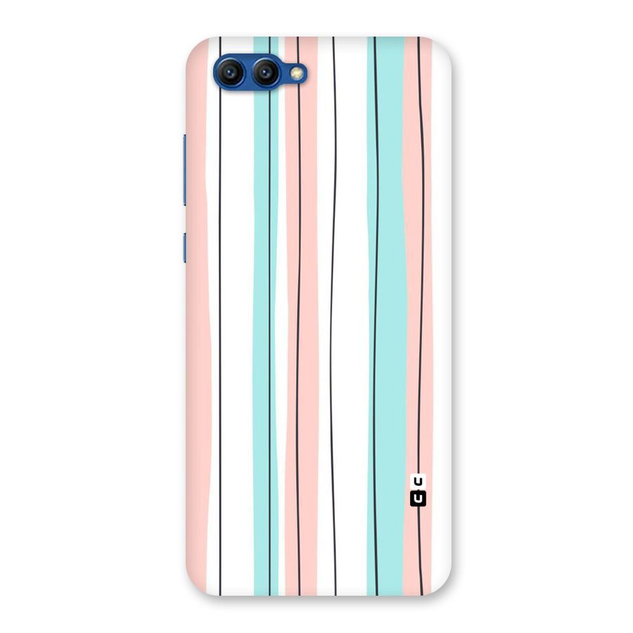 Pastel Tri Stripes Back Case for Honor View 10