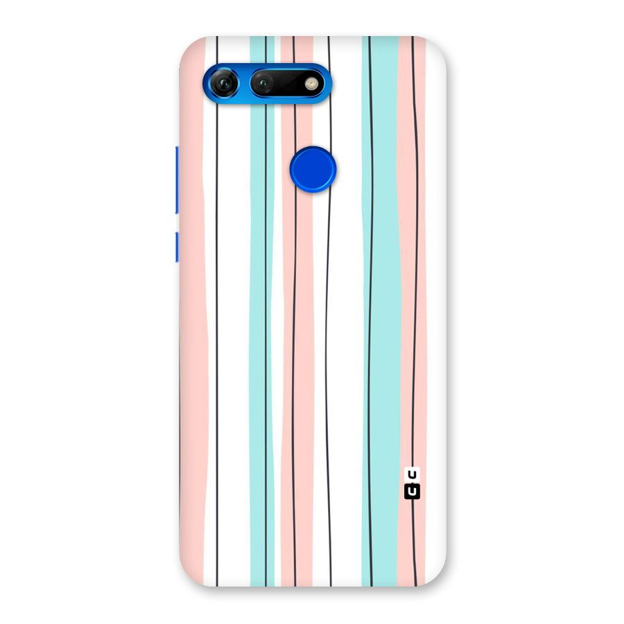 Pastel Tri Stripes Back Case for Honor View 20
