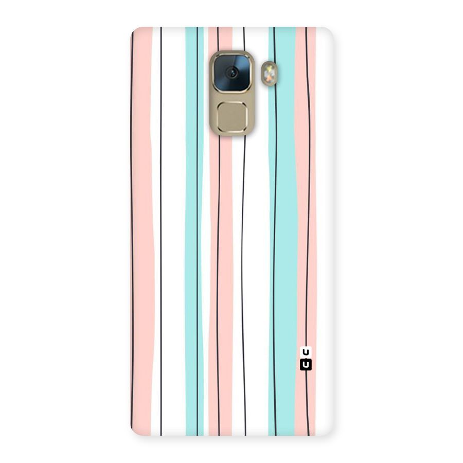 Pastel Tri Stripes Back Case for Huawei Honor 7