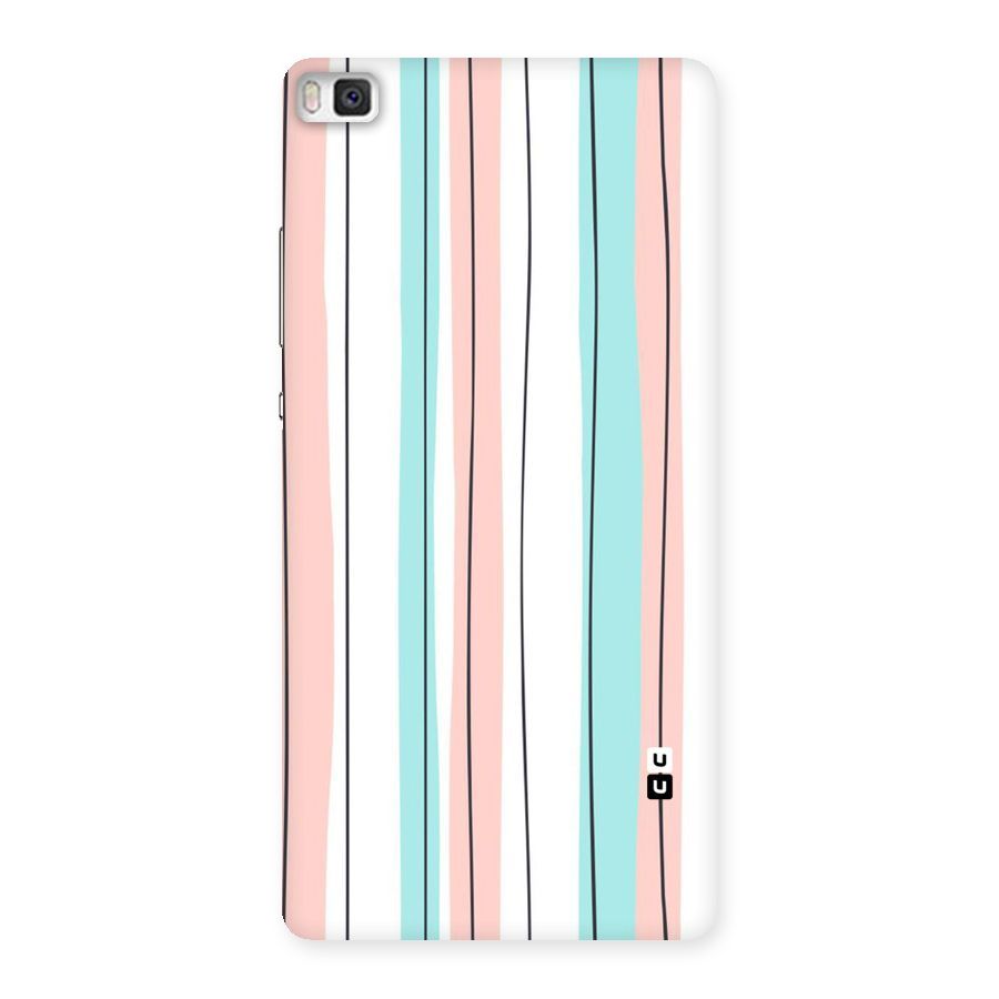 Pastel Tri Stripes Back Case for Huawei P8