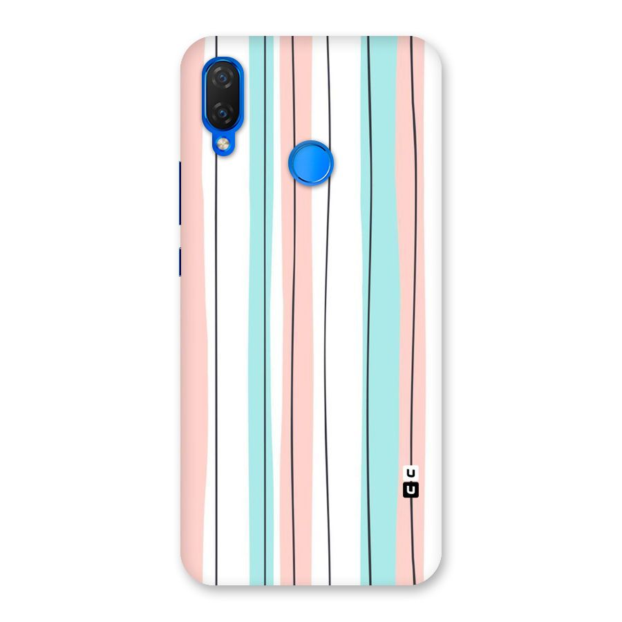 Pastel Tri Stripes Back Case for Huawei P Smart+