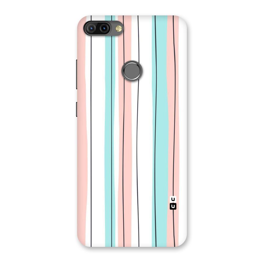Pastel Tri Stripes Back Case for Infinix Hot 6 Pro