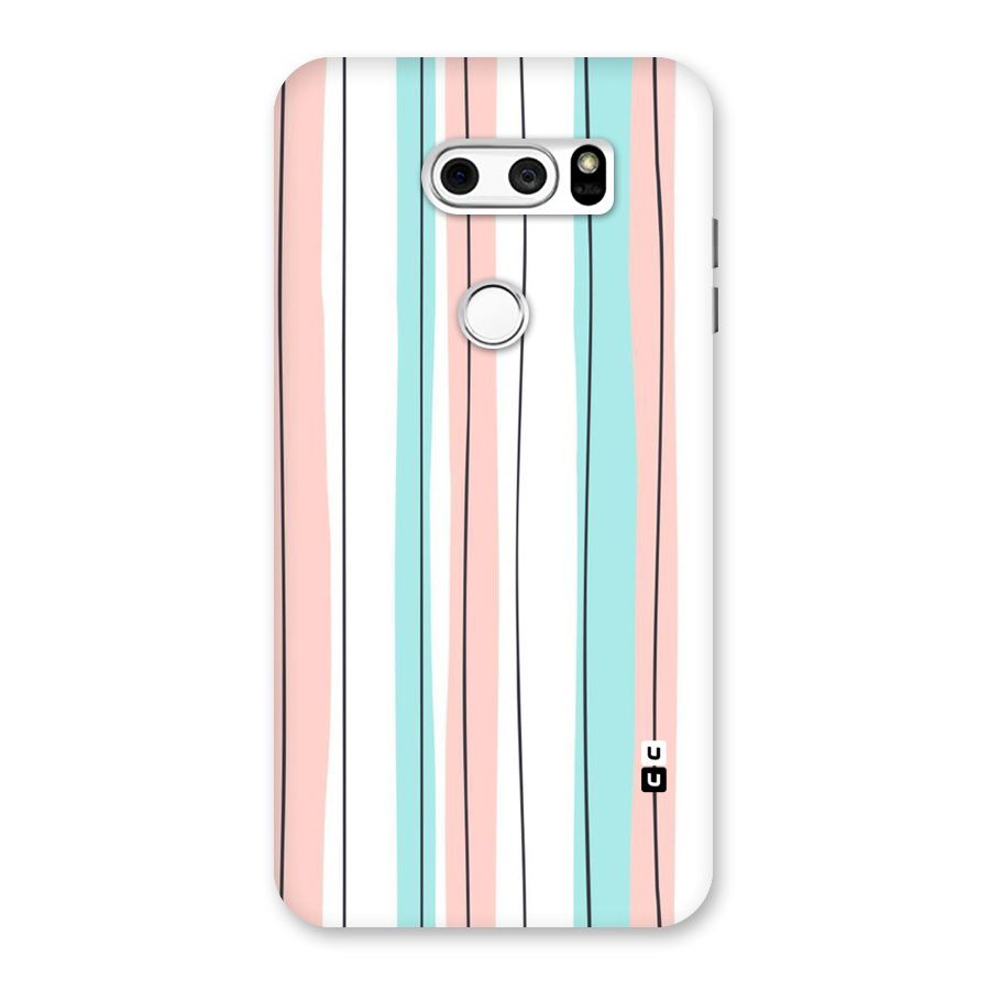 Pastel Tri Stripes Back Case for LG V30