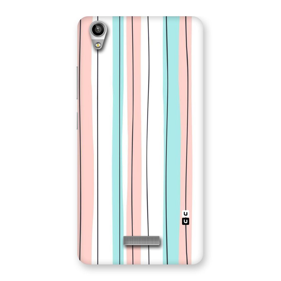 Pastel Tri Stripes Back Case for Lava-Pixel-V1