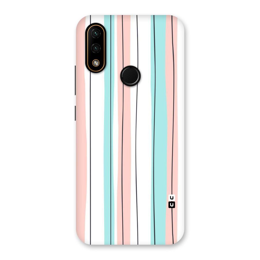 Pastel Tri Stripes Back Case for Lenovo A6 Note