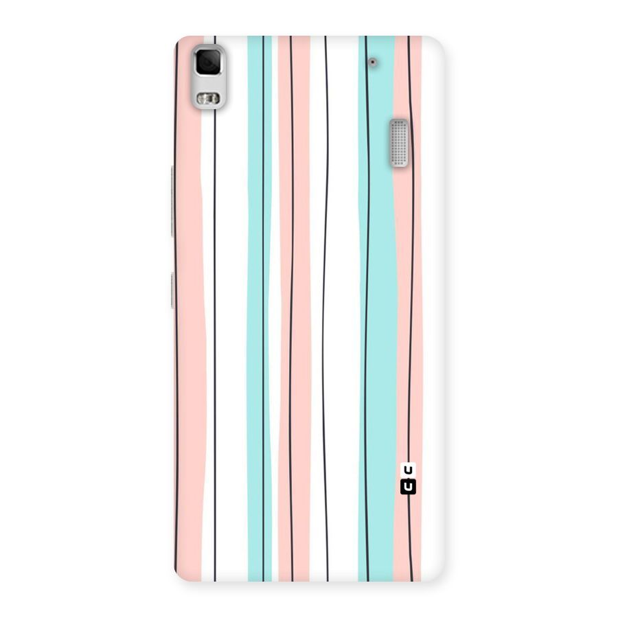 Pastel Tri Stripes Back Case for Lenovo A7000