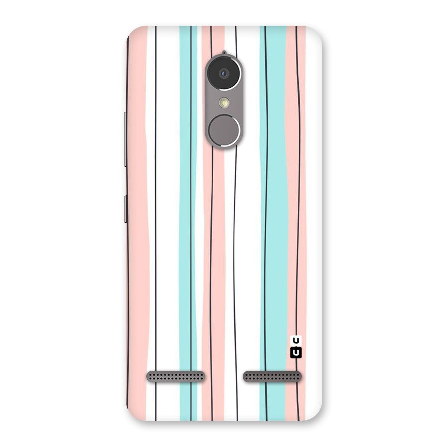 Pastel Tri Stripes Back Case for Lenovo K6 Power