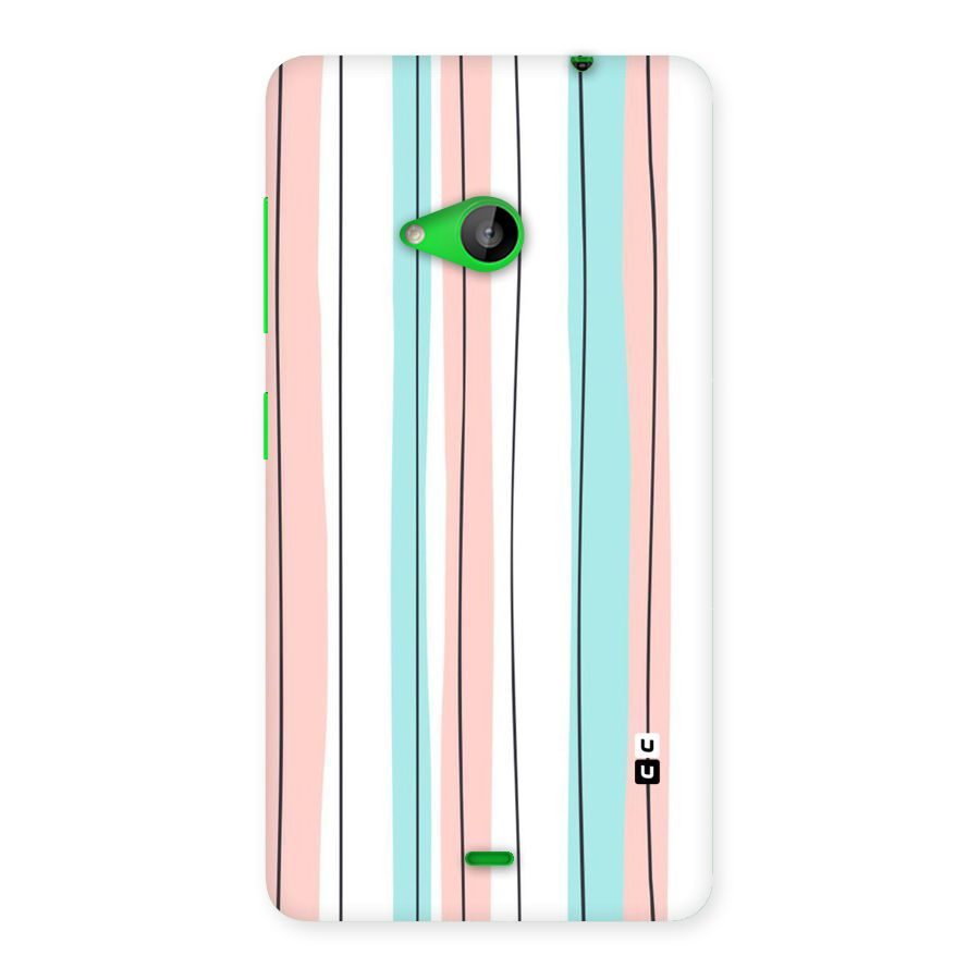 Pastel Tri Stripes Back Case for Lumia 535
