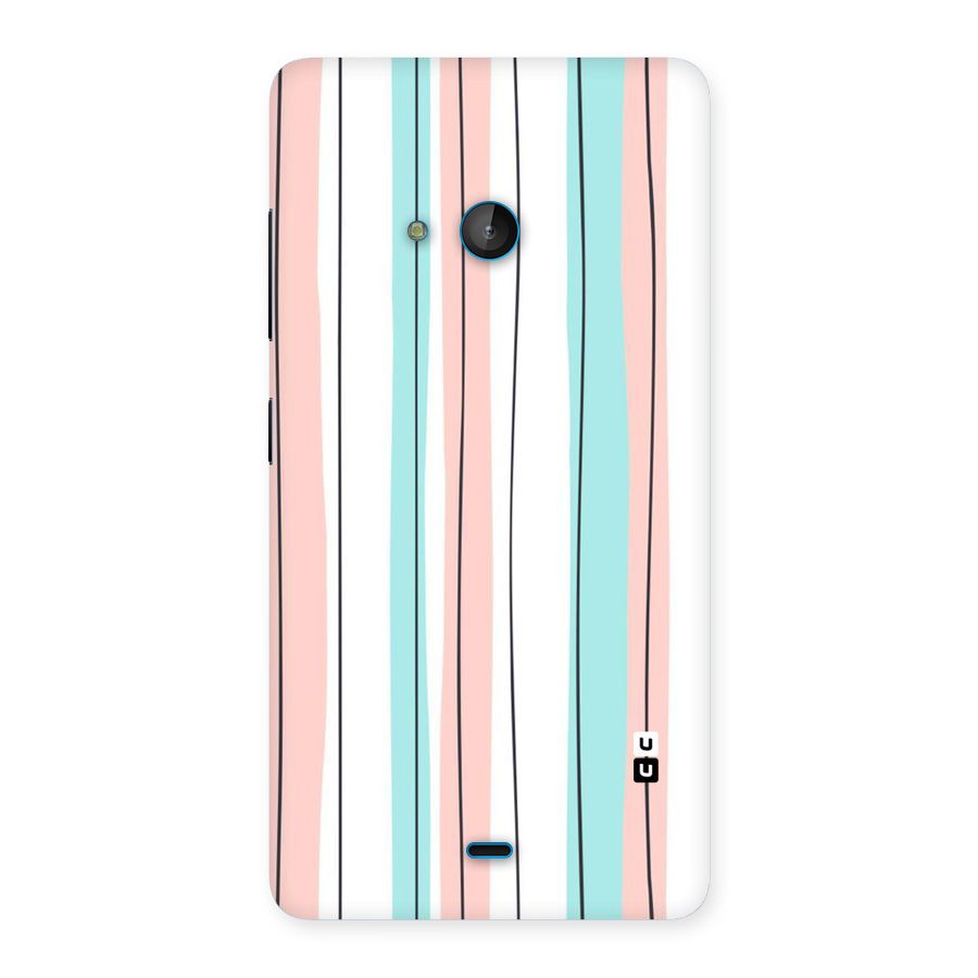 Pastel Tri Stripes Back Case for Lumia 540