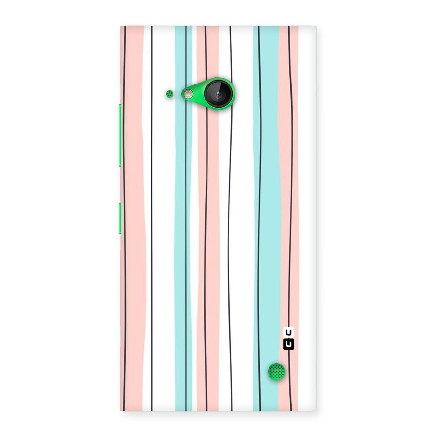 Pastel Tri Stripes Back Case for Lumia 730