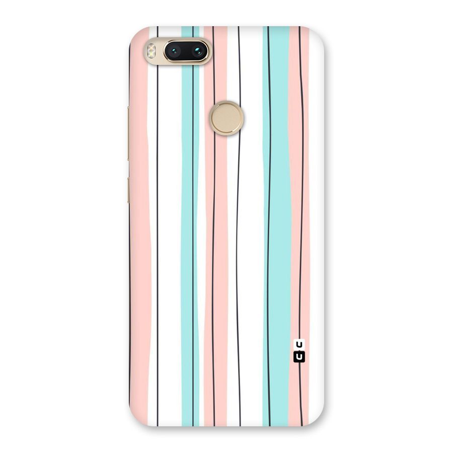 Pastel Tri Stripes Back Case for Mi A1
