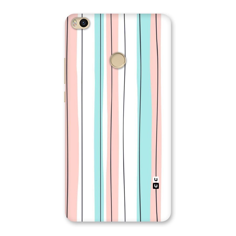 Pastel Tri Stripes Back Case for Mi Max 2