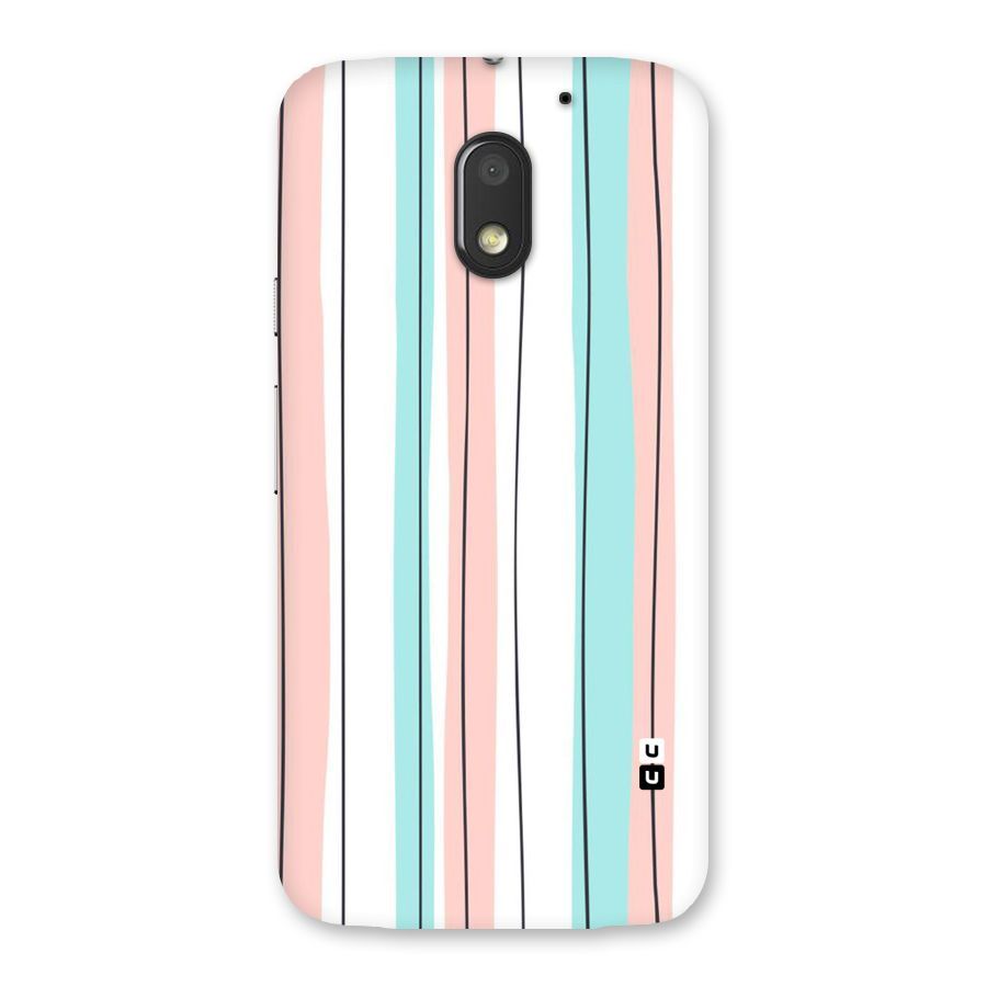 Pastel Tri Stripes Back Case for Moto E3 Power
