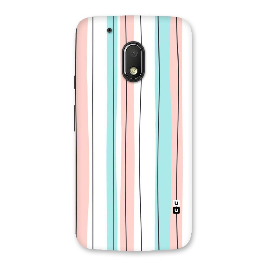 Pastel Tri Stripes Back Case for Moto G4 Play