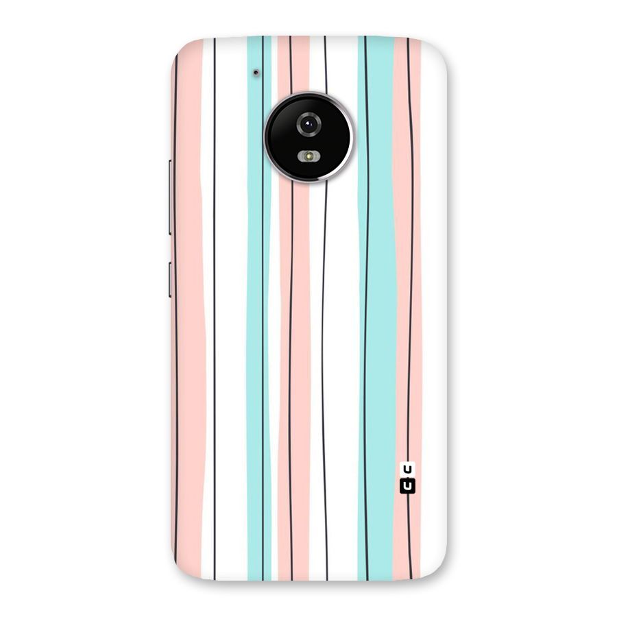 Pastel Tri Stripes Back Case for Moto G5