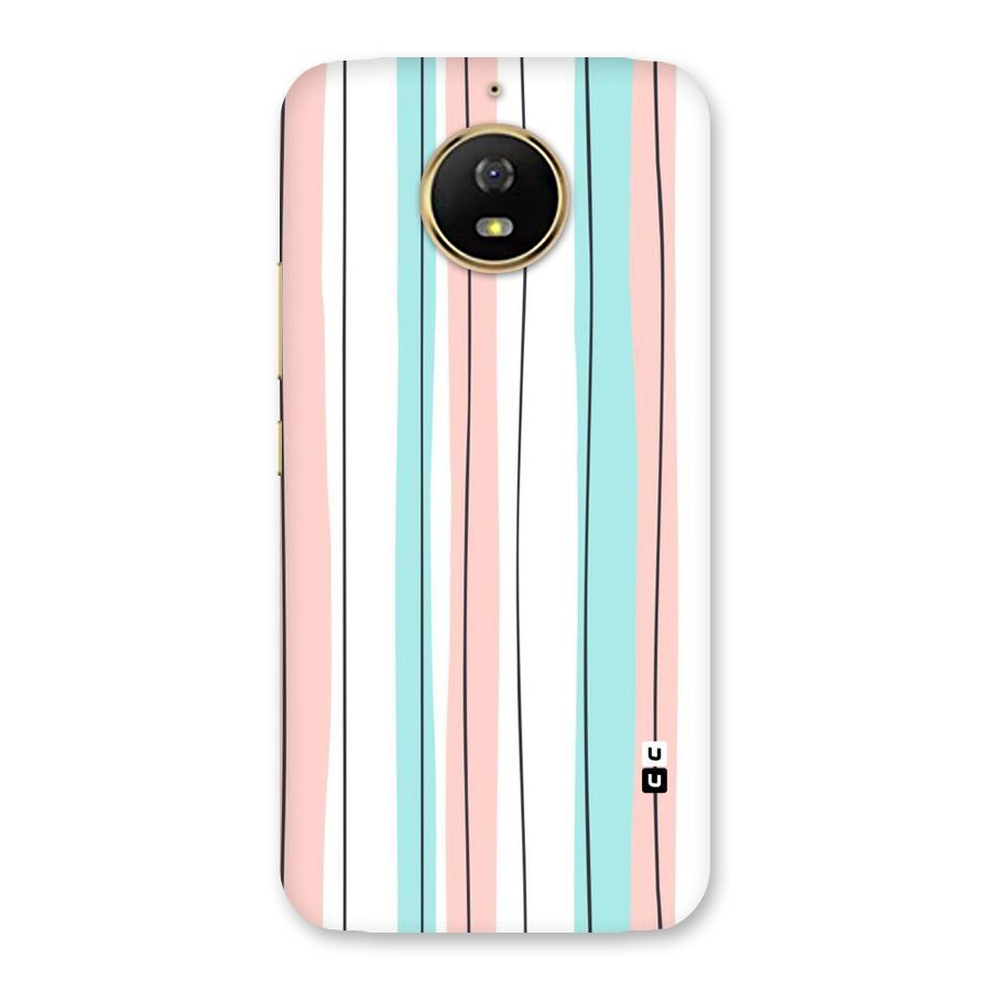 Pastel Tri Stripes Back Case for Moto G5s